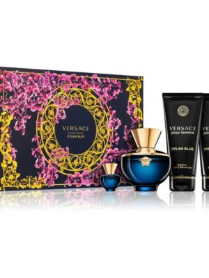 Versace Pour Femme Dylan Blue 100Ml 4Pcs Set - Image 1